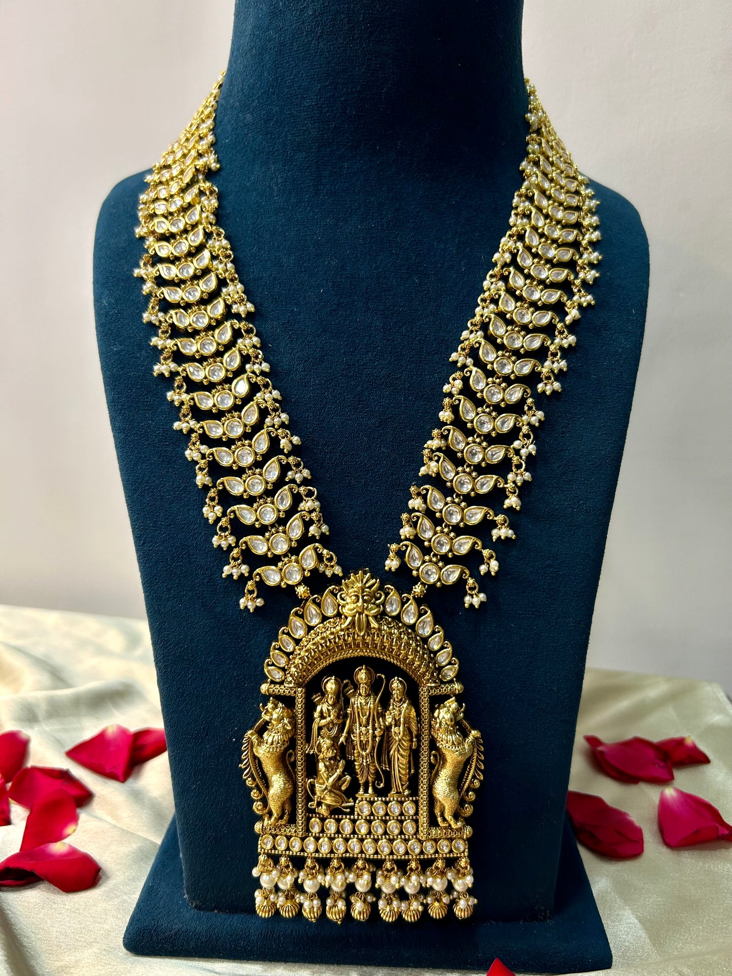 Ram Darbar kundan necklace set