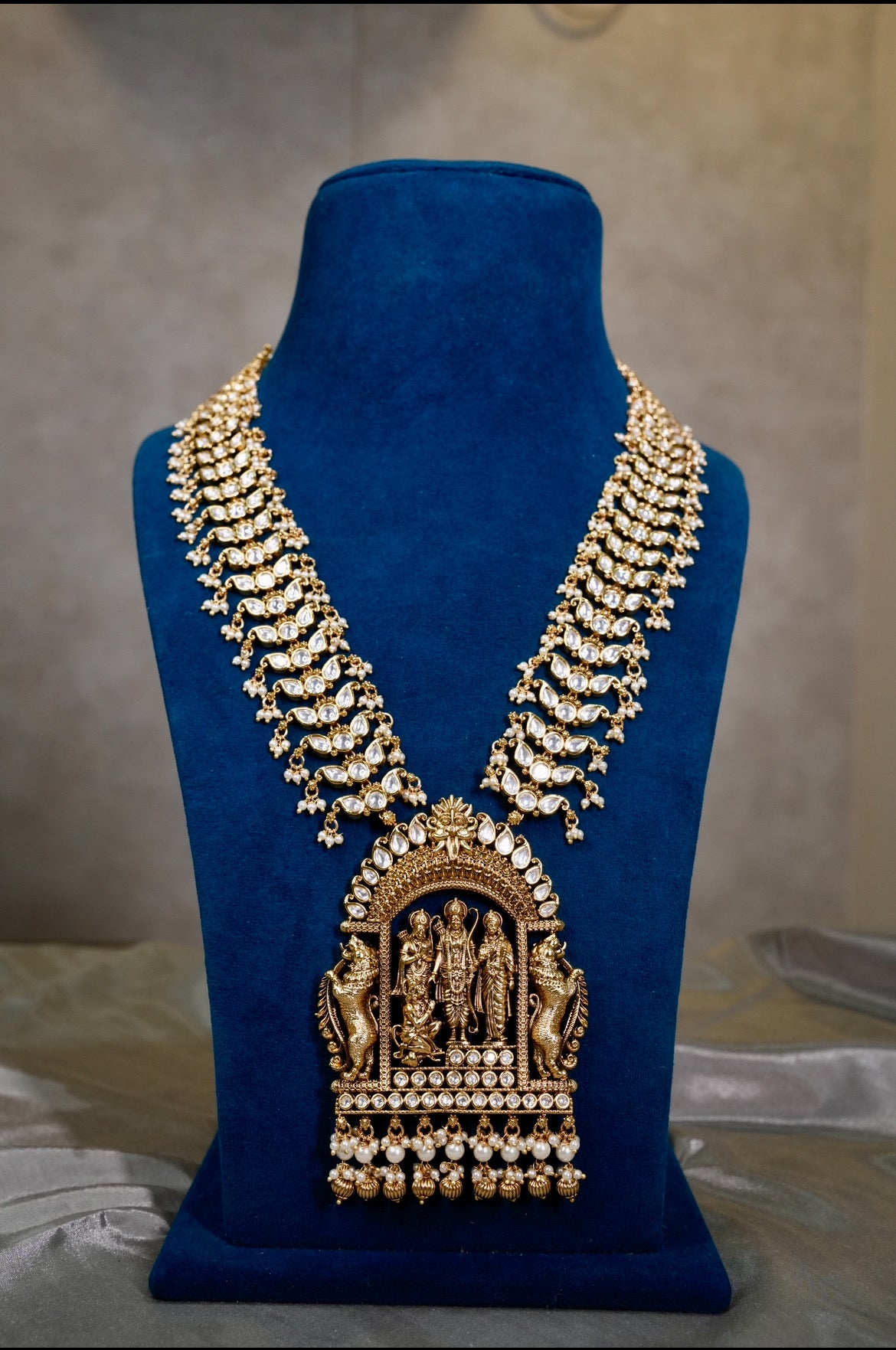 Ram Darbar kundan necklace set