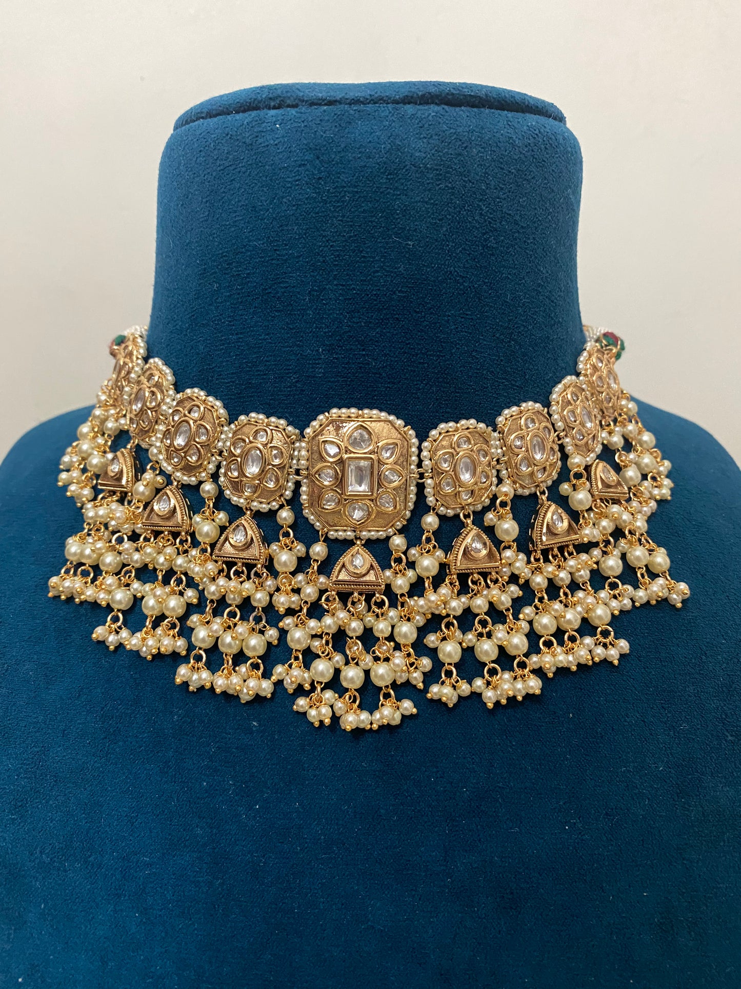 Padmaja kundan necklace set