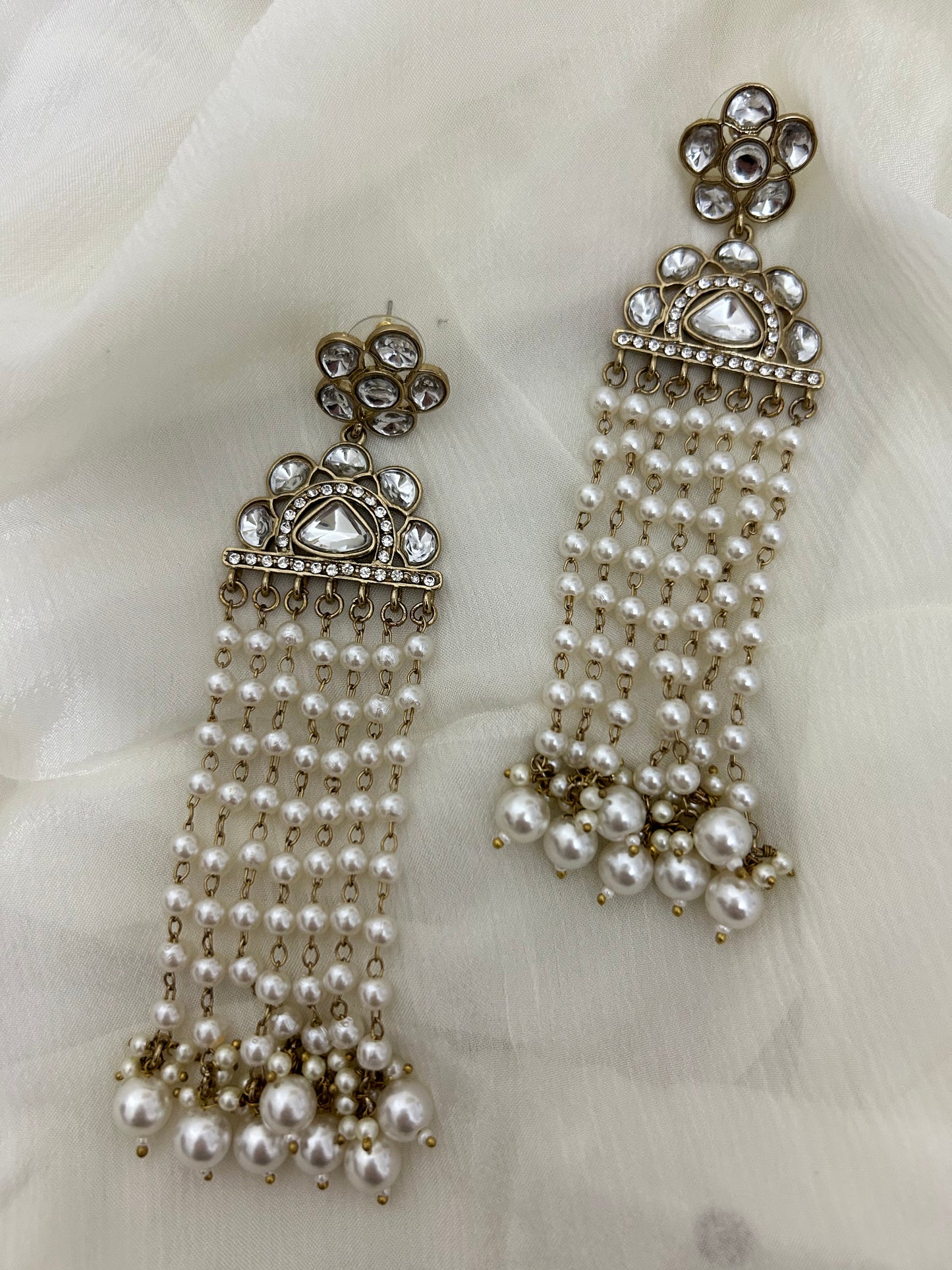 Bani pearl kundan earrings