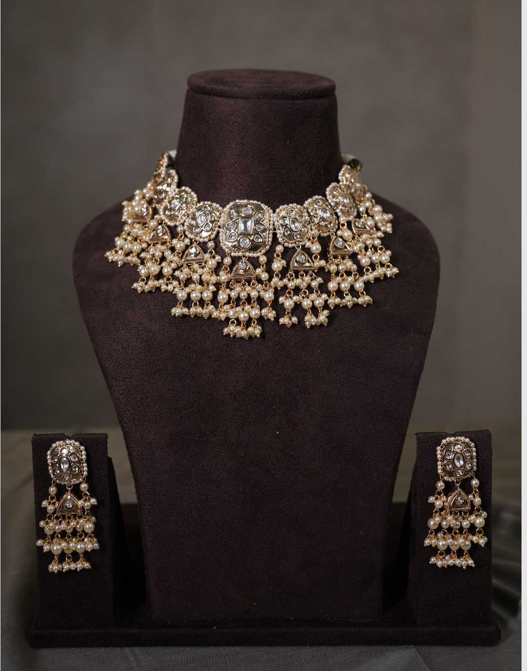 Padmaja kundan necklace set