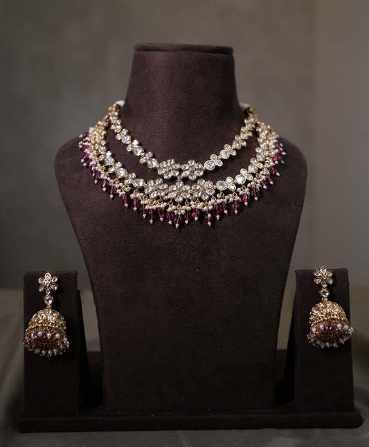 Chavi Kundan Necklace Set