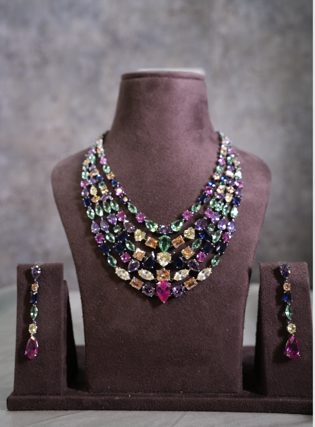 Diana Multicolor layered Necklace